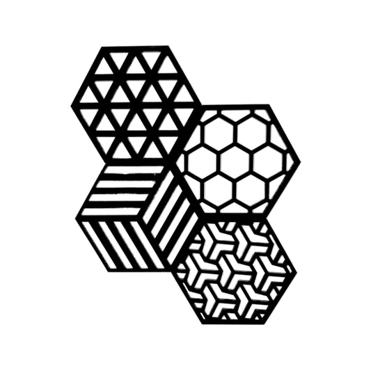 Portavasos Hexágonos