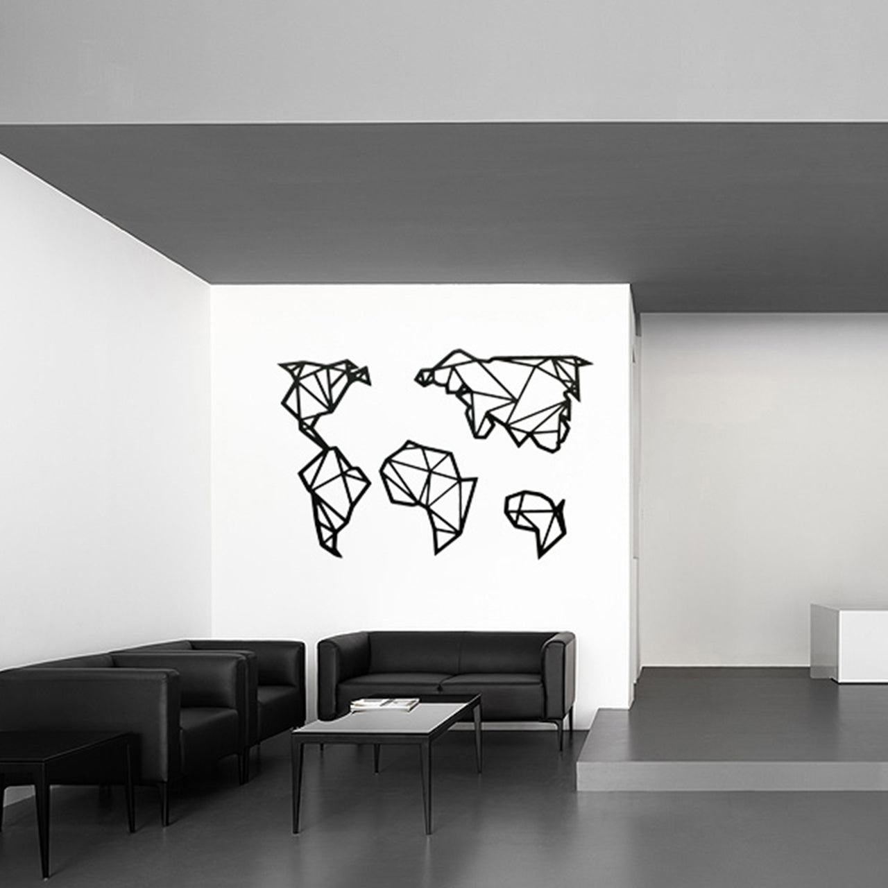 Mapa Mundo Poligonal