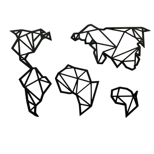 Mapa Mundo Poligonal